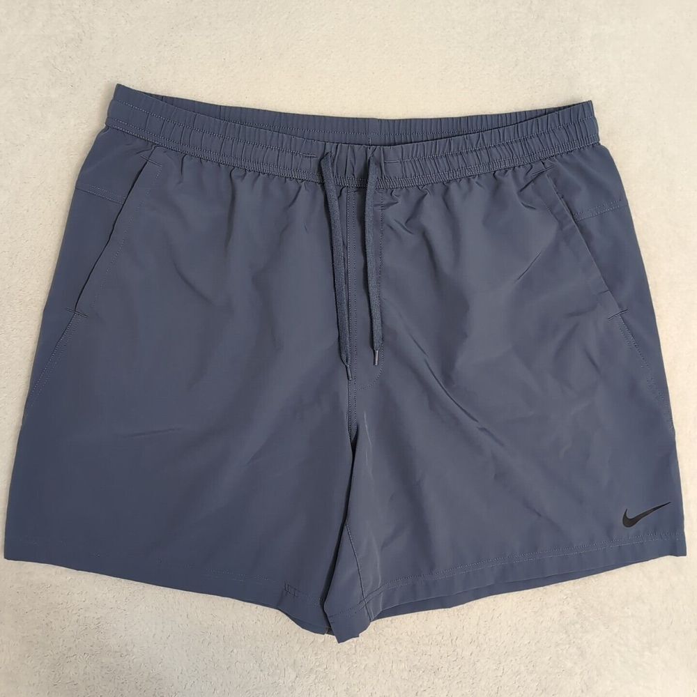 NEW Nike Stride Running Shorts Mens 2XL Dri Fit Drawstring Blue 38x7"